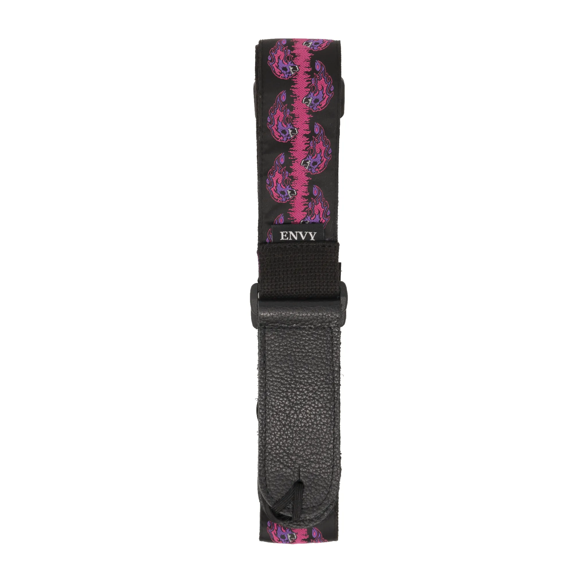 Guitar Strap - Flaming Skulls