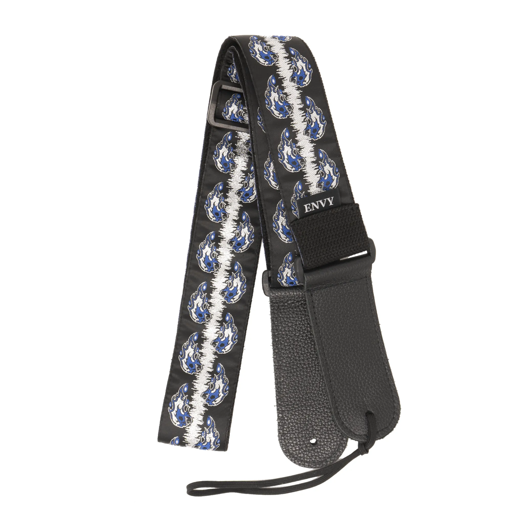Guitar Strap - Flaming Skulls