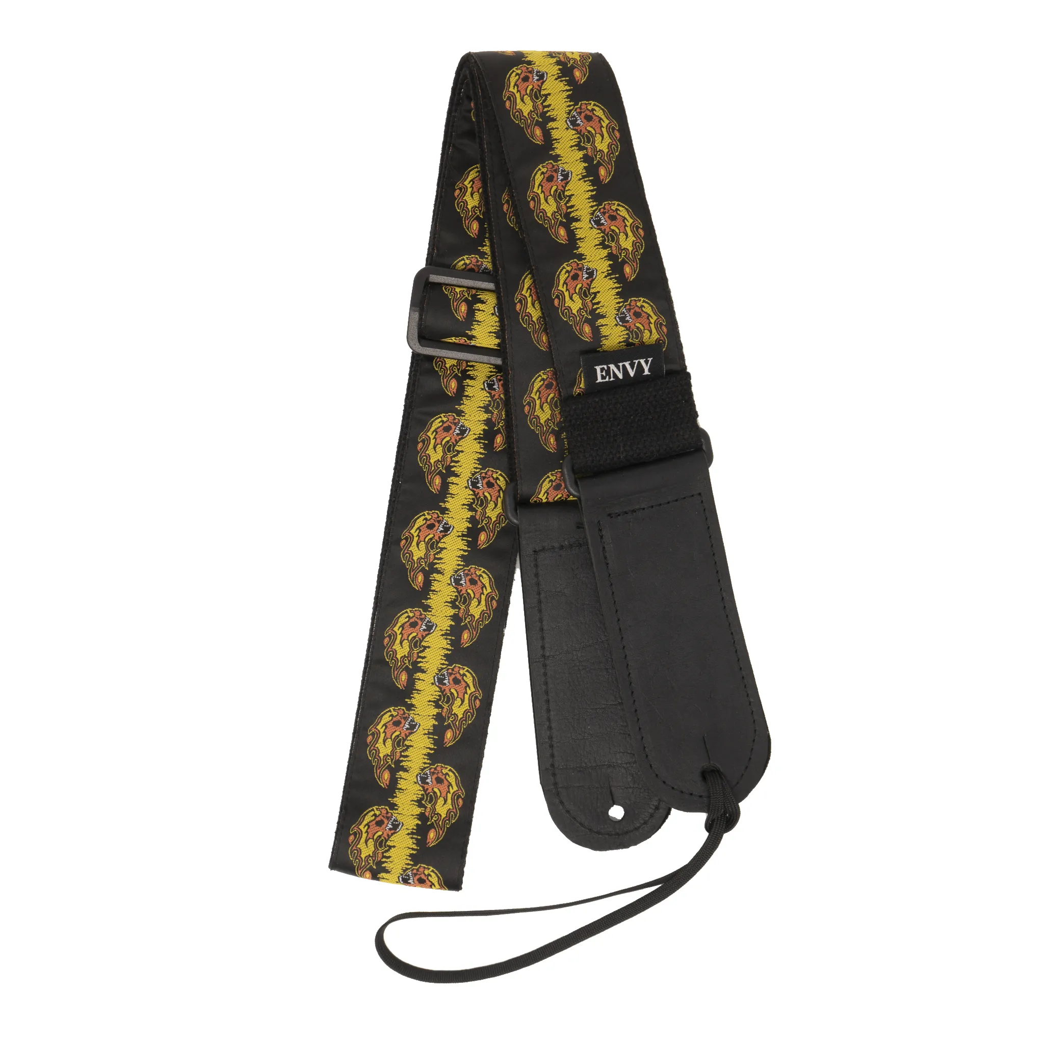 Guitar Strap - Flaming Skulls