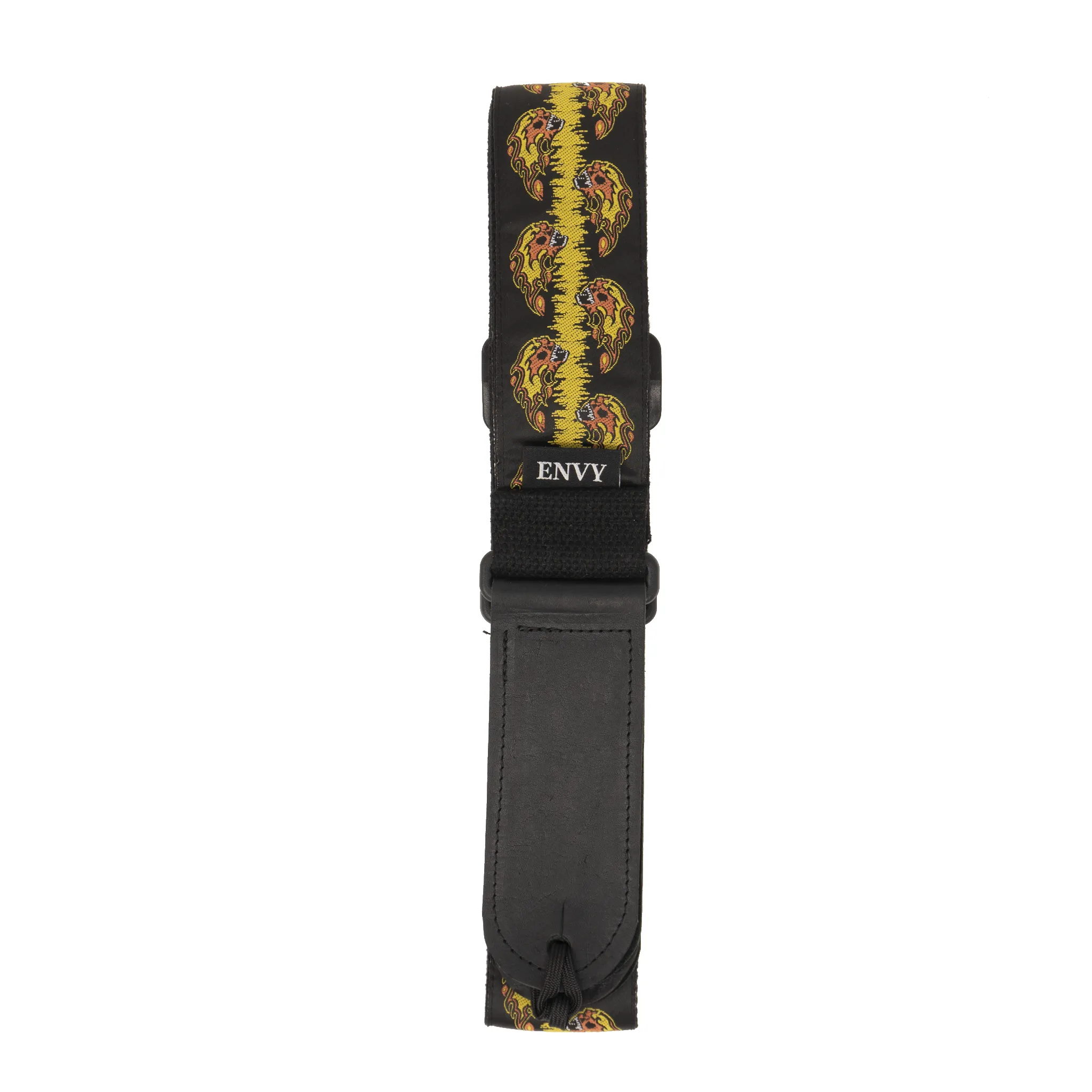 Guitar Strap - Flaming Skulls