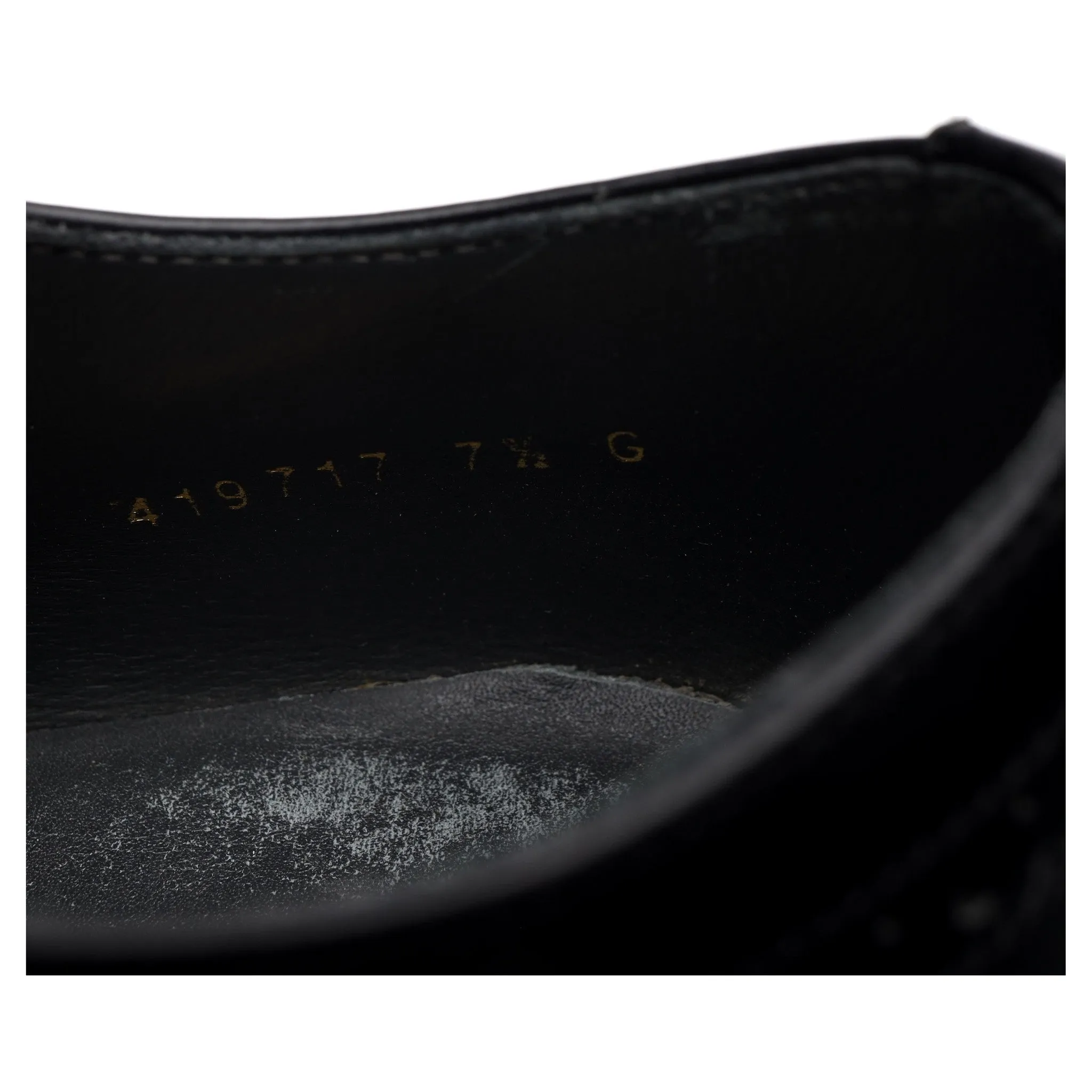 'Hampstead' Black Leather Oxford Brogues UK 7.5 G