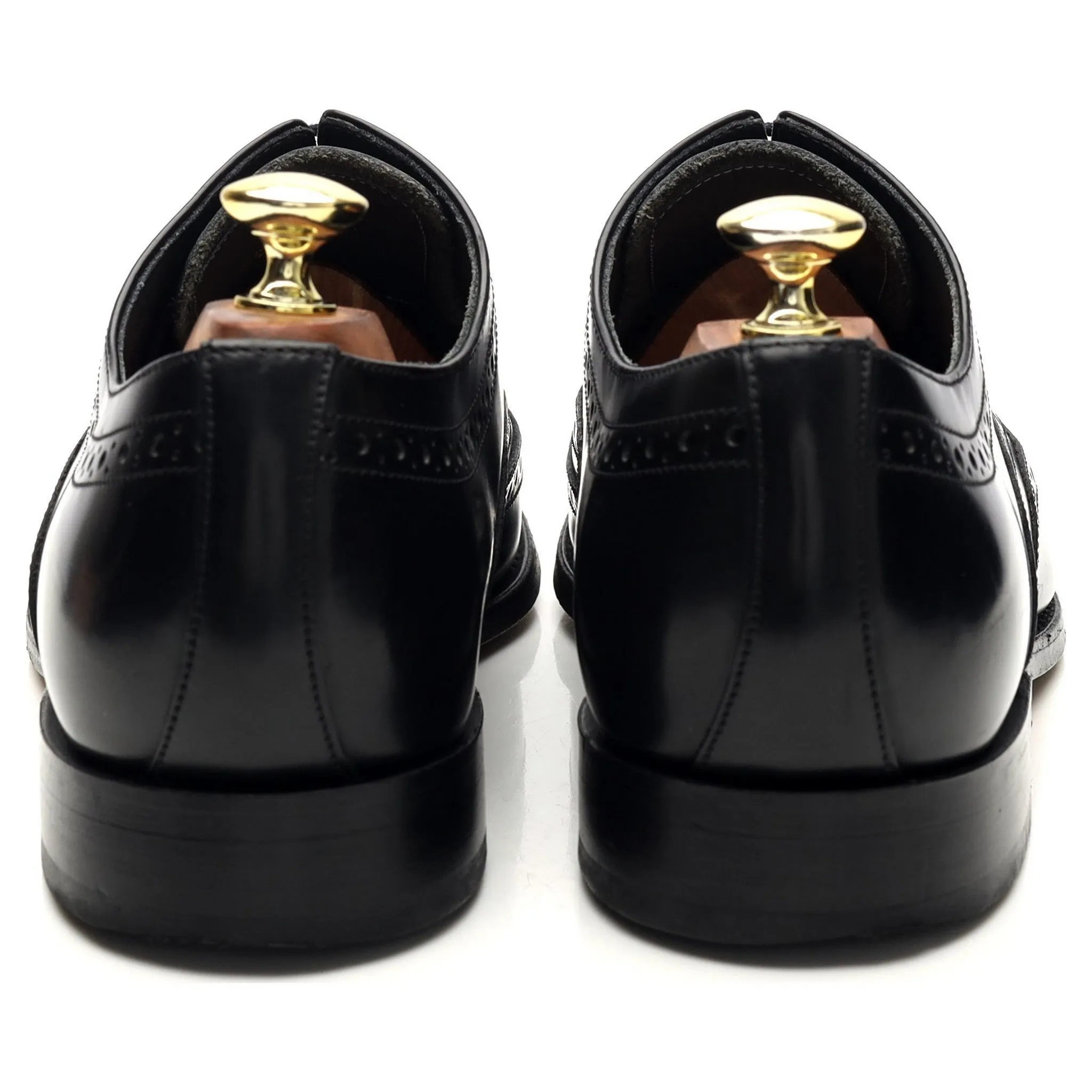 'Hampstead' Black Leather Oxford Brogues UK 7.5 G