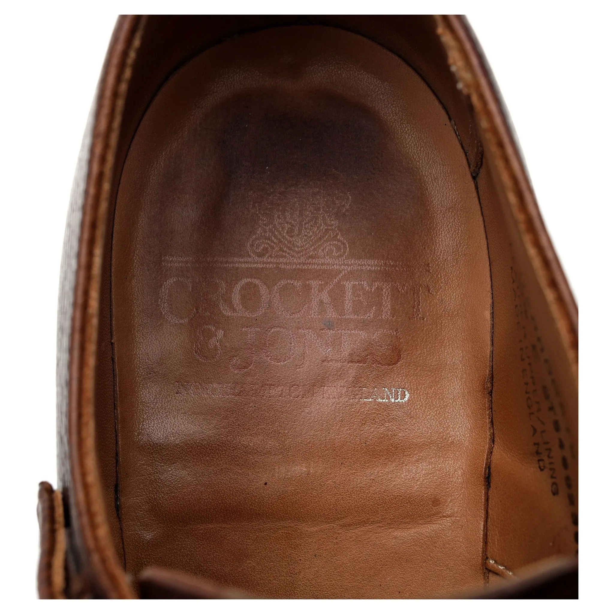 'Harrogate' Dark Brown Grain Leather Double Monk Strap UK 6.5 E