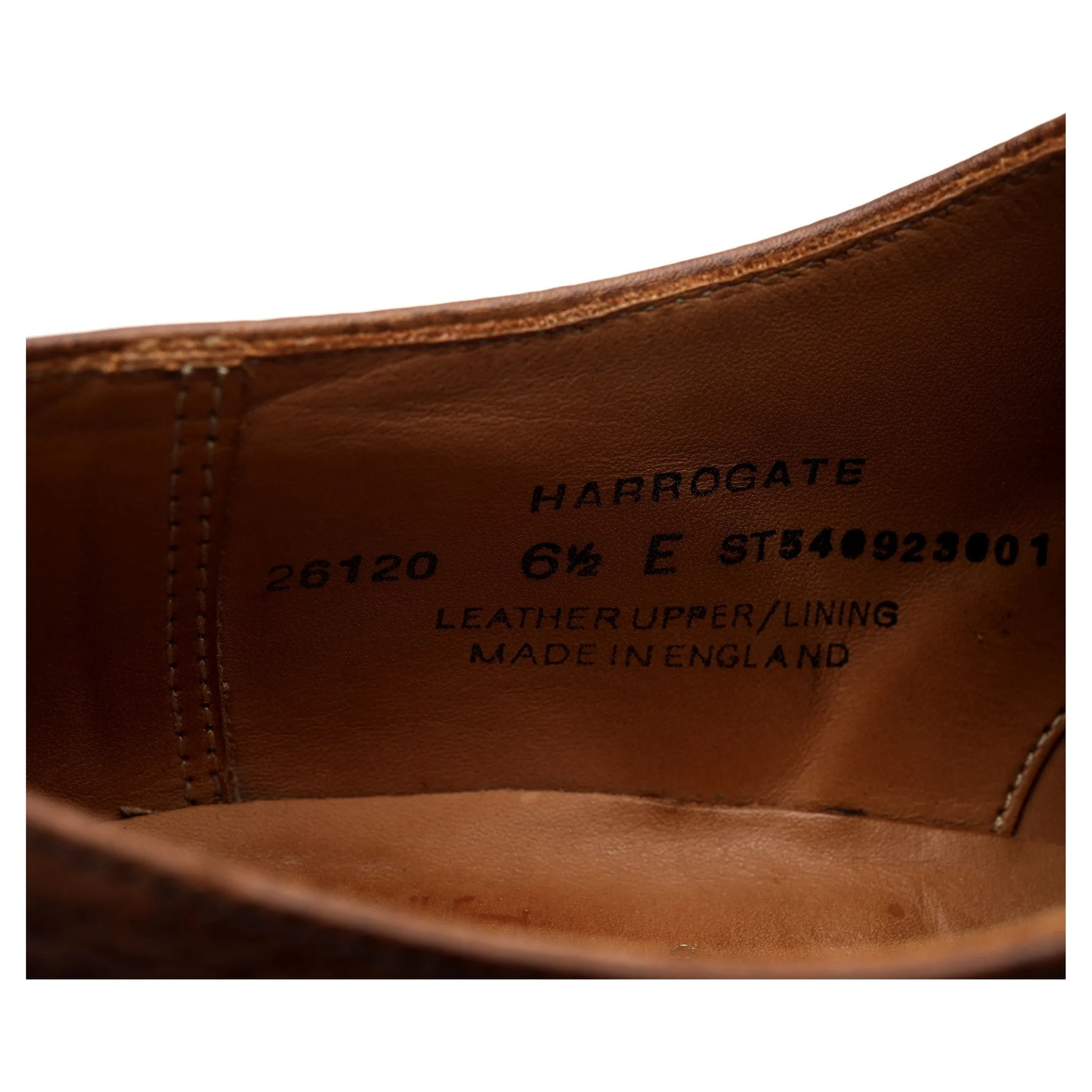 'Harrogate' Dark Brown Grain Leather Double Monk Strap UK 6.5 E
