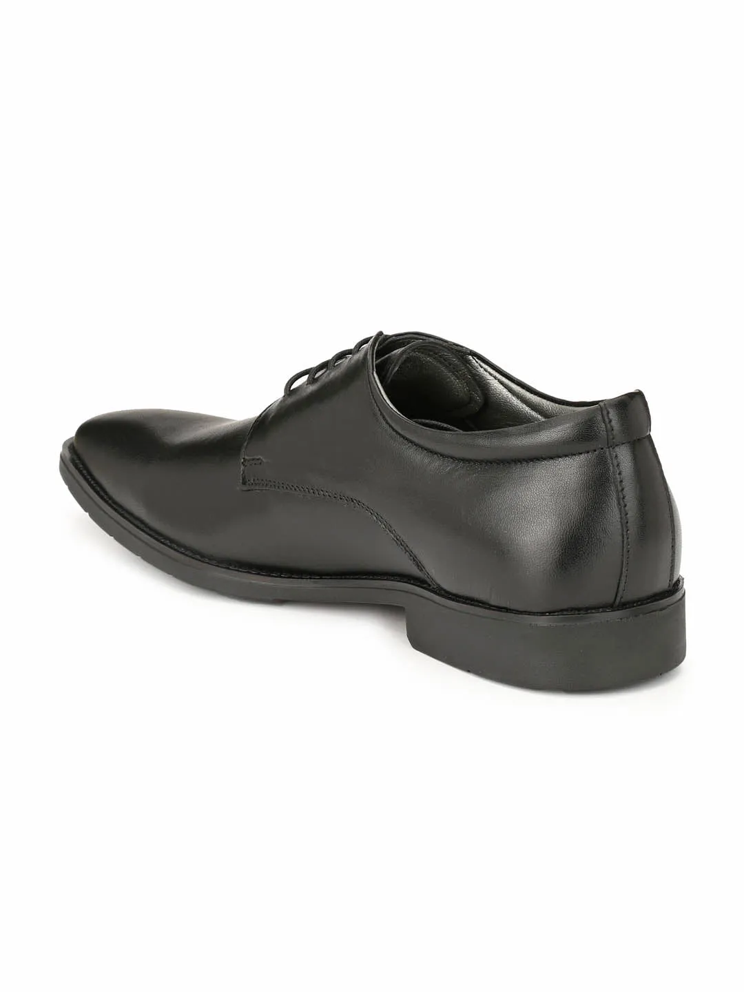 Hitz Men's Black Formal Derby Shoes