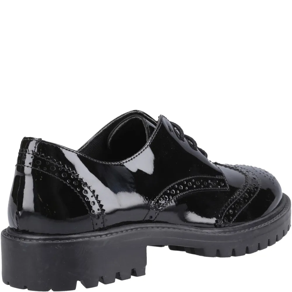 Hush Puppies Athena Patent Junior School Shoes