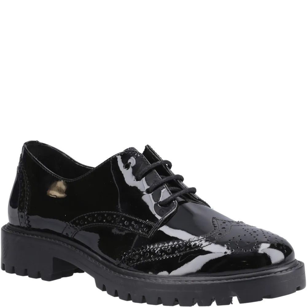 Hush Puppies Athena Patent Junior School Shoes