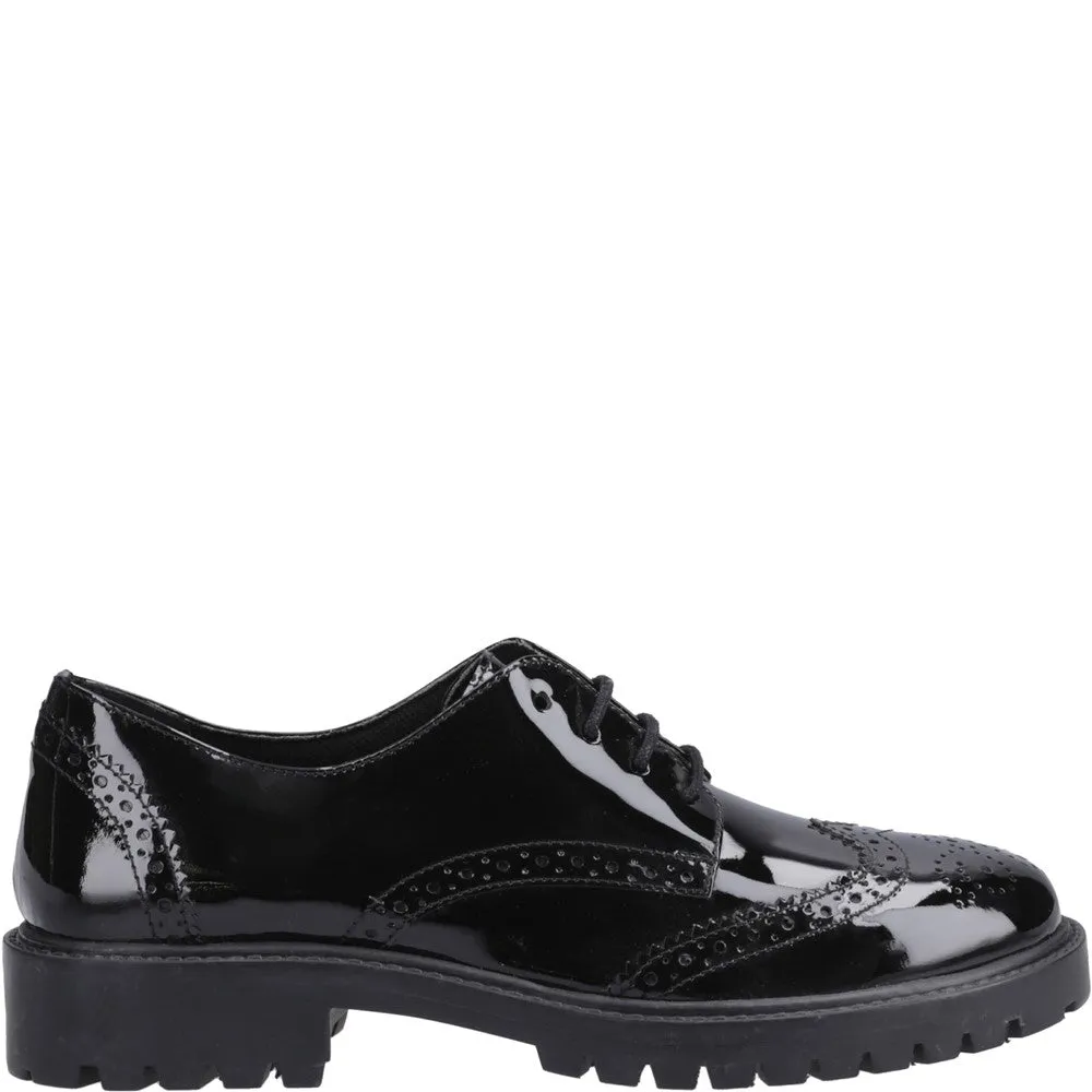 Hush Puppies Athena Patent Junior School Shoes
