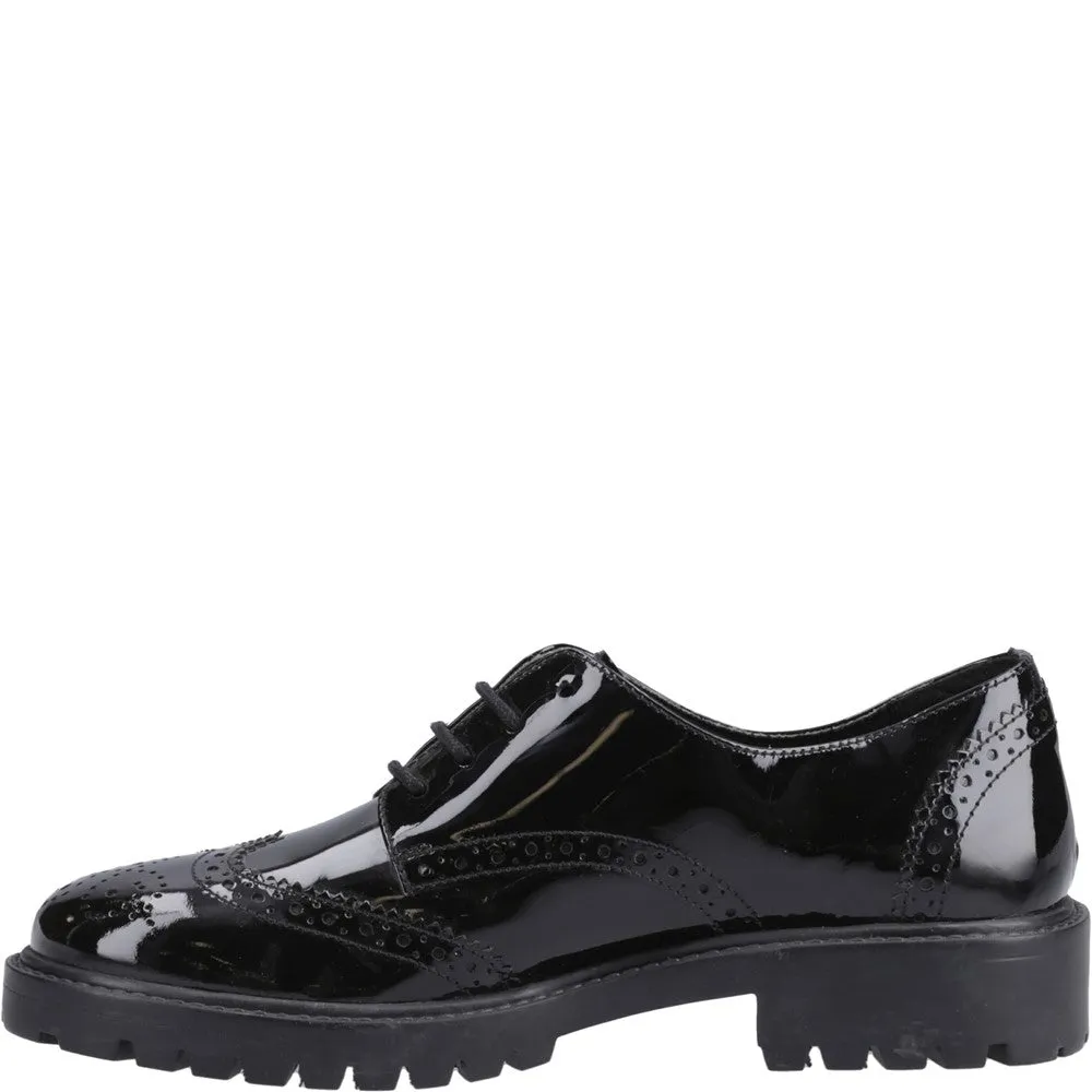 Hush Puppies Athena Patent Junior School Shoes
