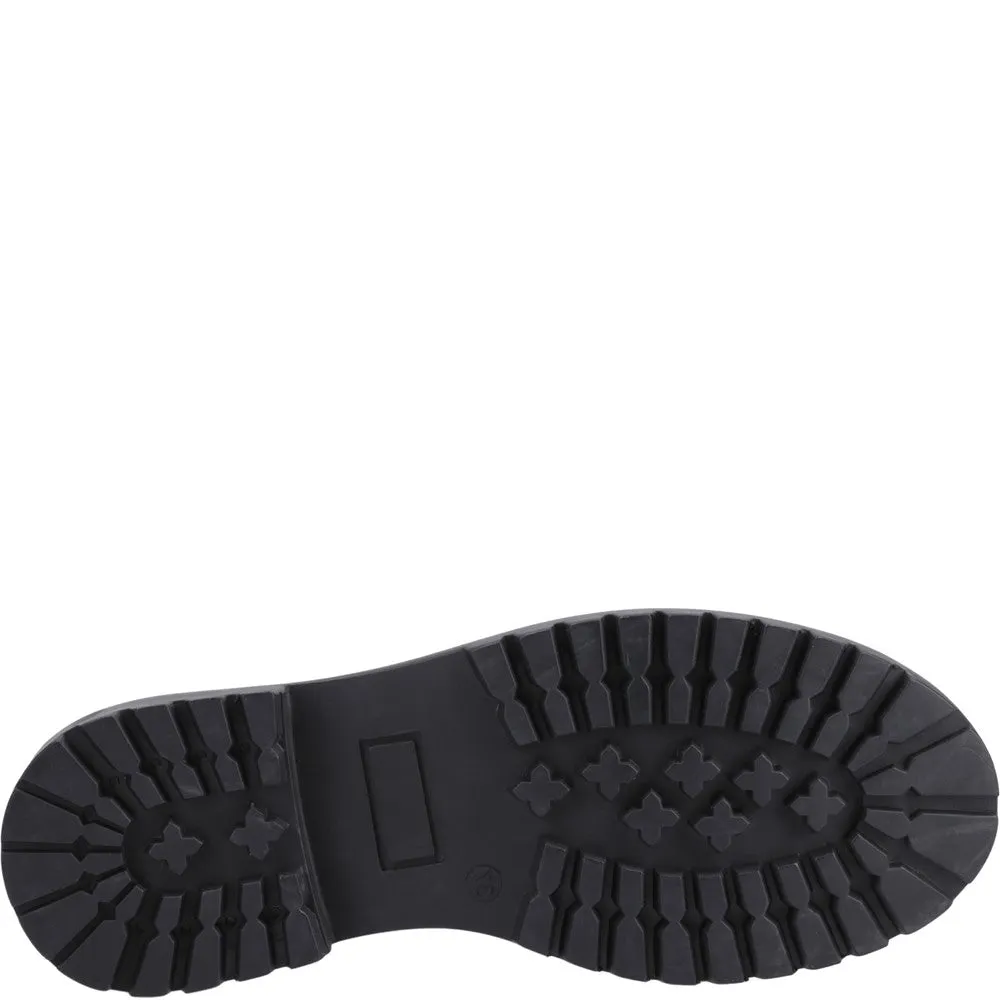 Hush Puppies Athena Patent XL Senior School Shoes