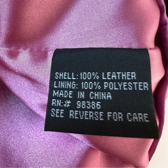 In Suede | Pink Floral Perforated Suede Knee Length Skirt Size 8