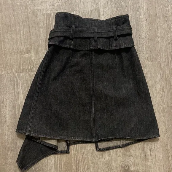 Isabel Marant Asymmetrical Denim Wrap Skirt