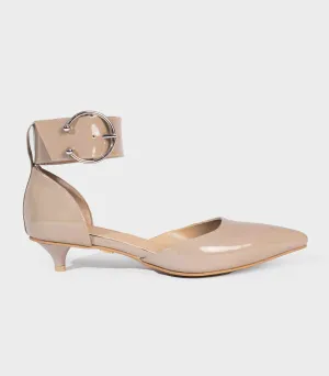 Jayda Shoes - Buckled Kitty Pumps