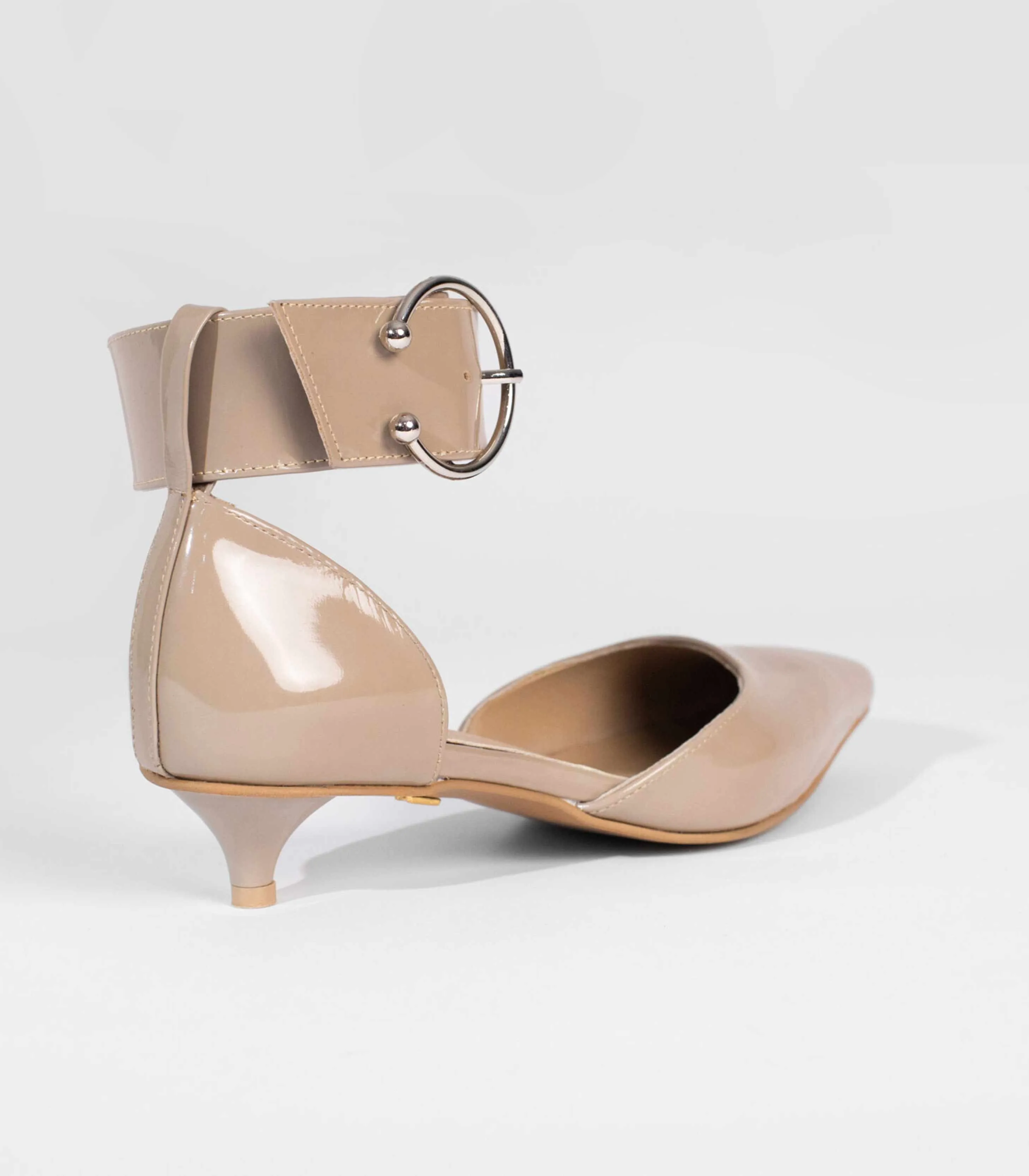 Jayda Shoes - Buckled Kitty Pumps
