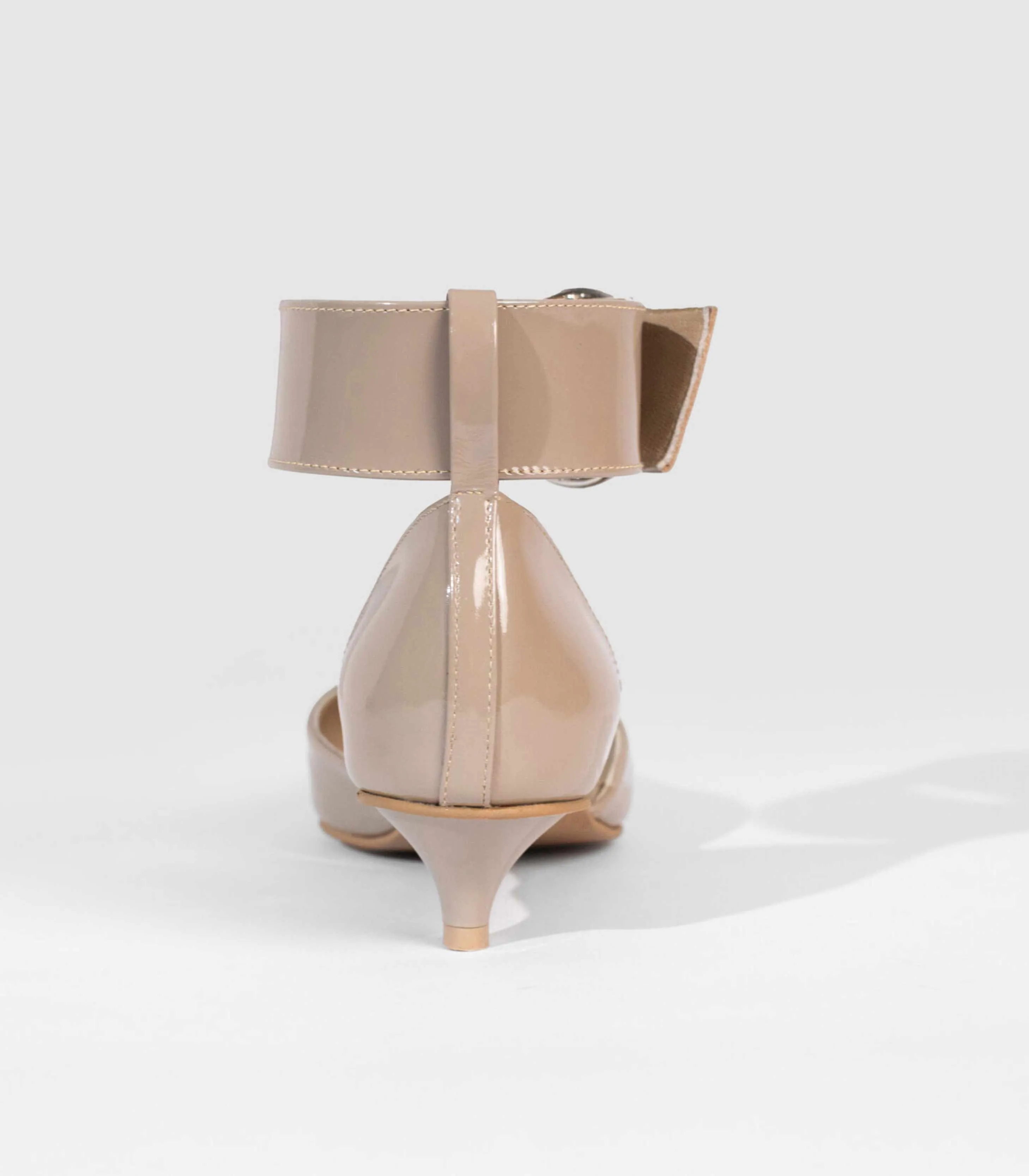 Jayda Shoes - Buckled Kitty Pumps