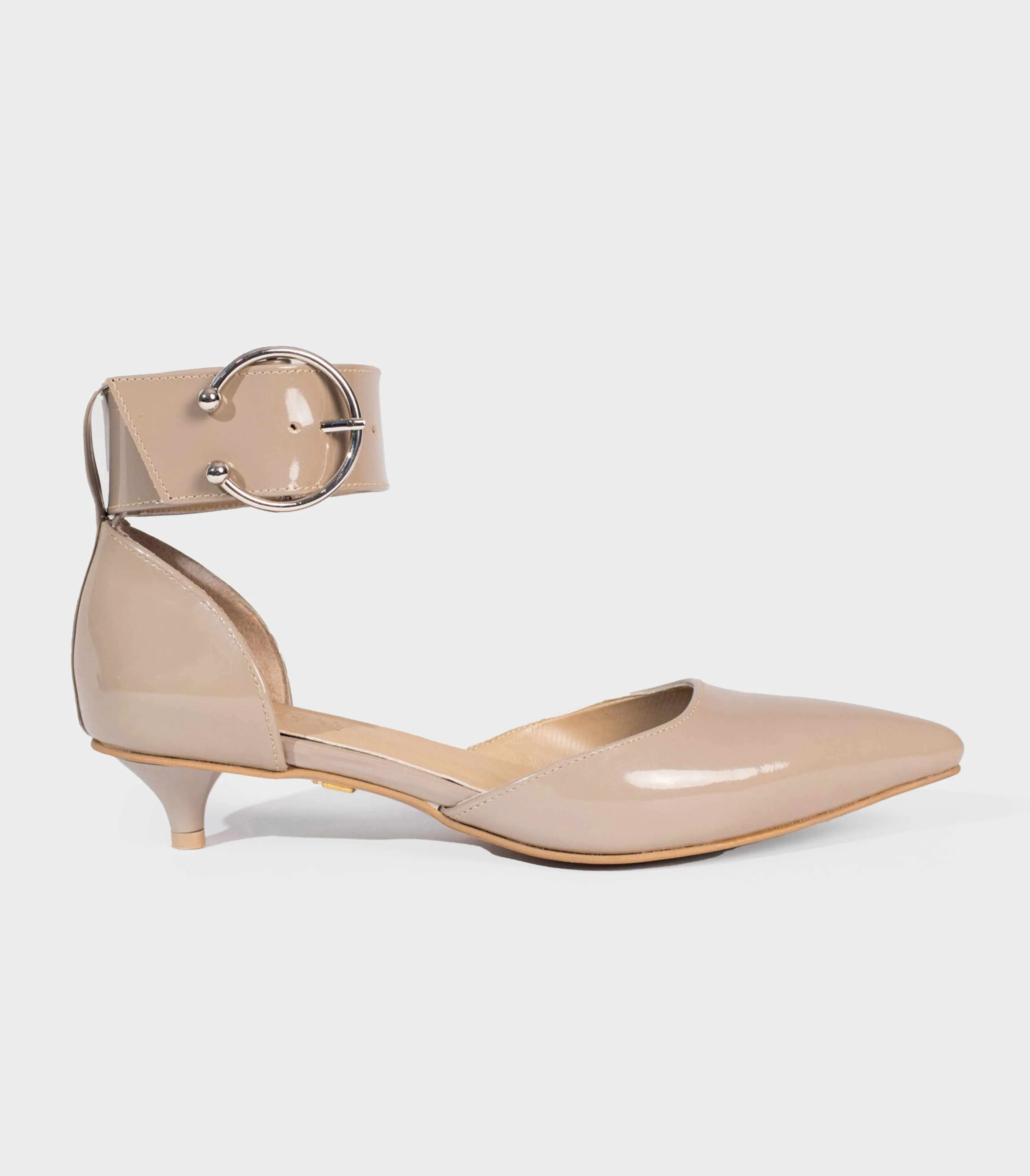 Jayda Shoes - Buckled Kitty Pumps