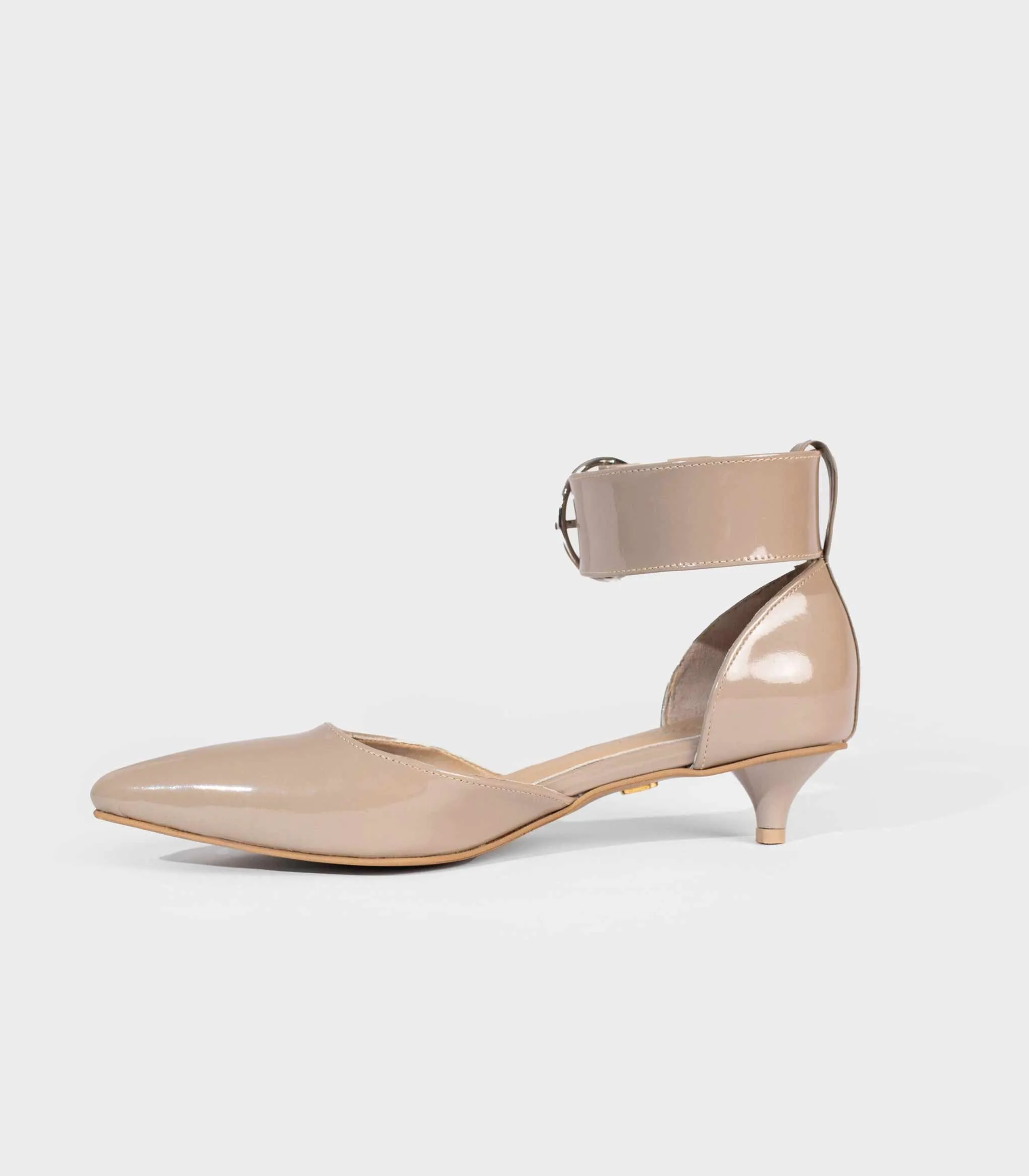 Jayda Shoes - Buckled Kitty Pumps