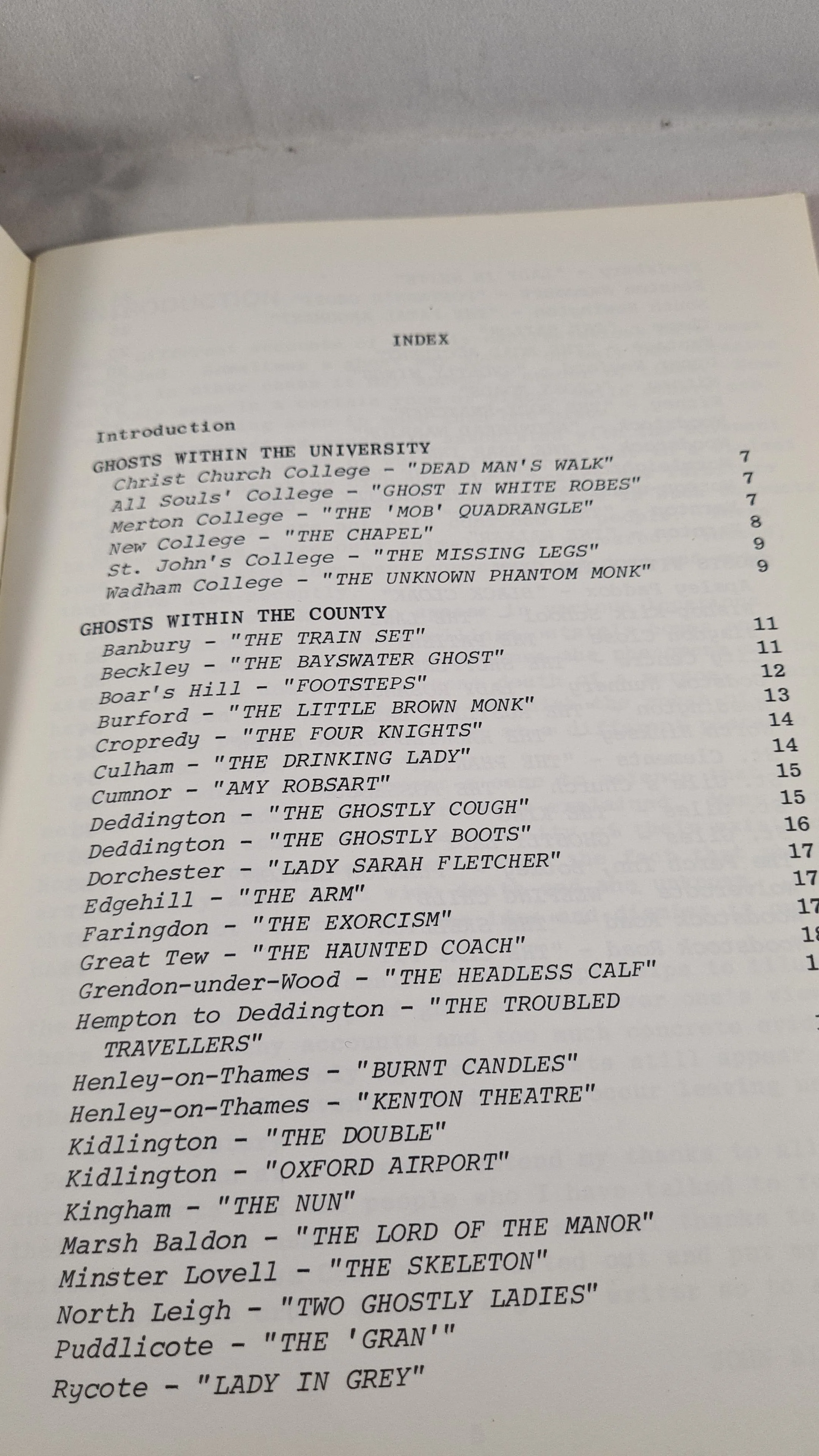 John Richardson - Oxford & County Ghost Stories, Hannon, 1977