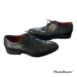 Johnston &amp; Murphy Mens Meade Cap Toe Black Dress Shoe | 9 1/2