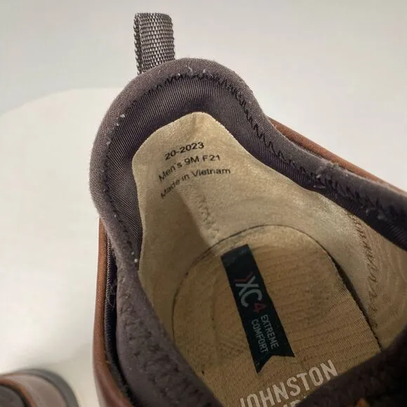 Johnston &amp; Murphy XC4 Lancer Wingtip Shoe Size 9 M Brown Casual Waterproof
