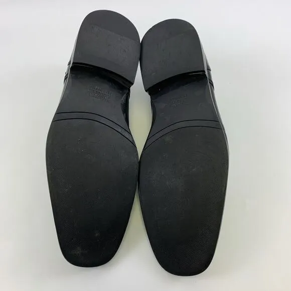 Johnston And Murphy Knowland Cap Toe Oxford Black Leather Lace Up Shoe Mens 11.5