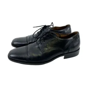 Johnston And Murphy Knowland Cap Toe Oxford Black Leather Lace Up Shoe Mens 11.5