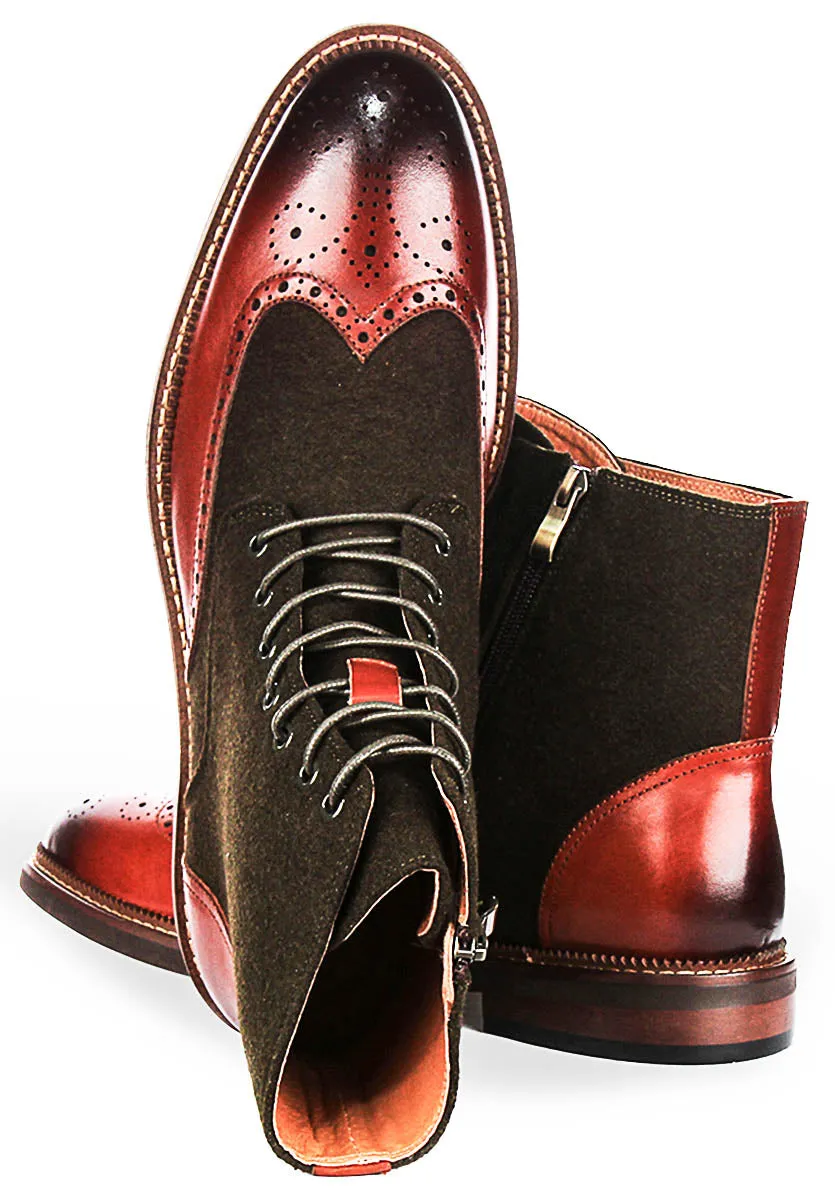Justinreess England Clifford In Khaki Brown For Men