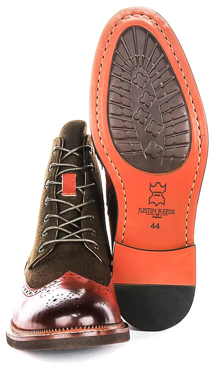 Justinreess England Clifford In Khaki Brown For Men