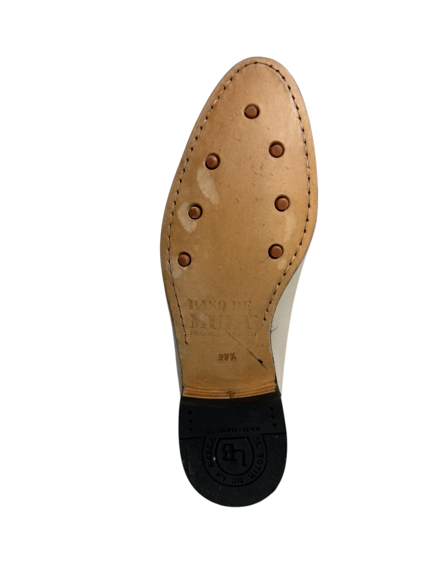 La Barca Leather Hueso Charro Ankle Boot - 500