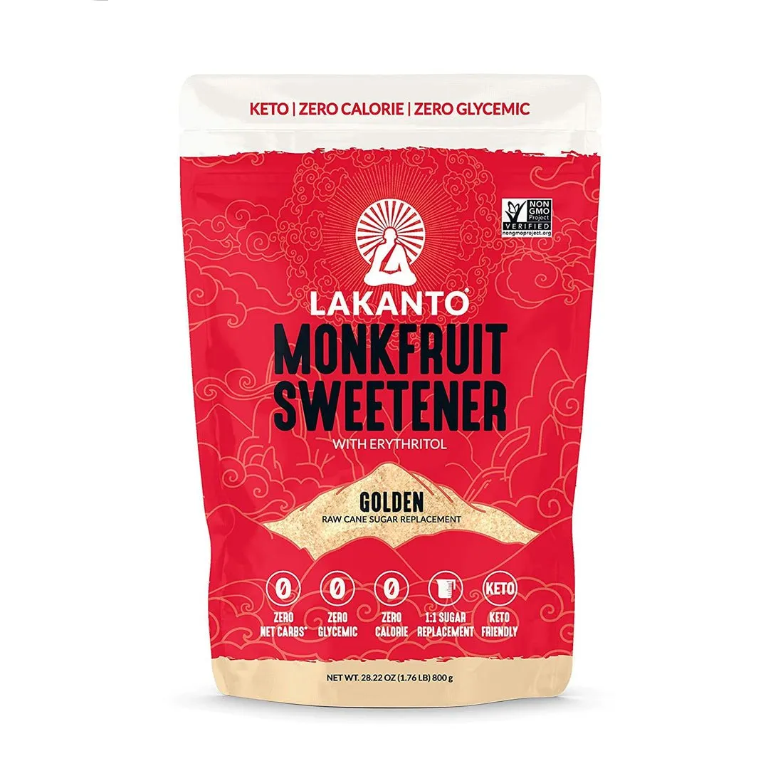 Lakanto Golden Monk Fruit Sweetener 800 Grams