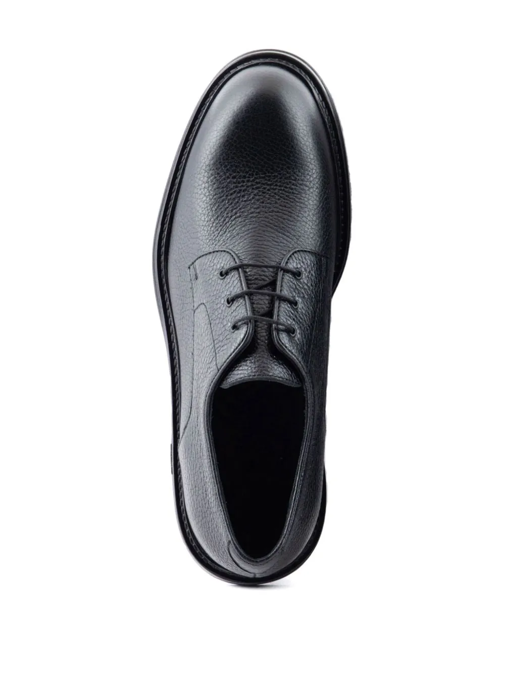 Leather laced shoes