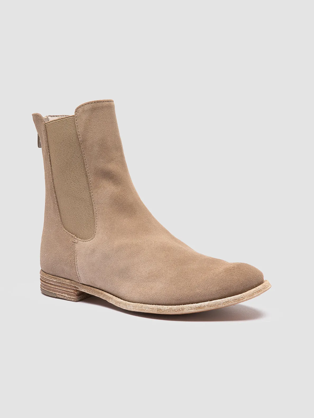 LEXIKON 551 - Brown Suede Zipped Boots