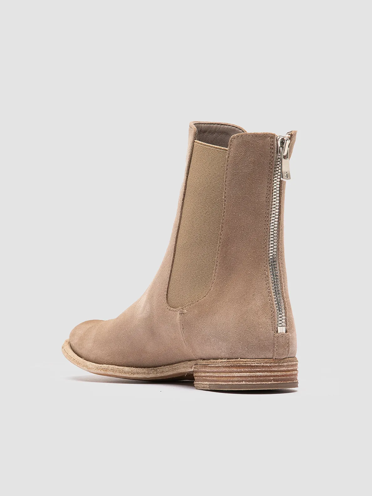 LEXIKON 551 - Brown Suede Zipped Boots