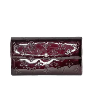 Louis Vuitton Amarante Monogram Vernis Sarah Wallet