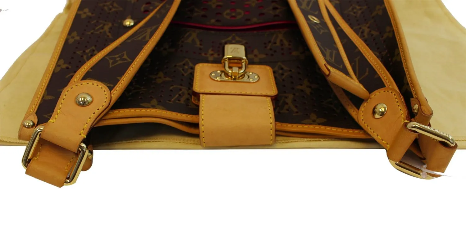 LOUIS VUITTON Fuchsia Monogram Perforated Musette Bag