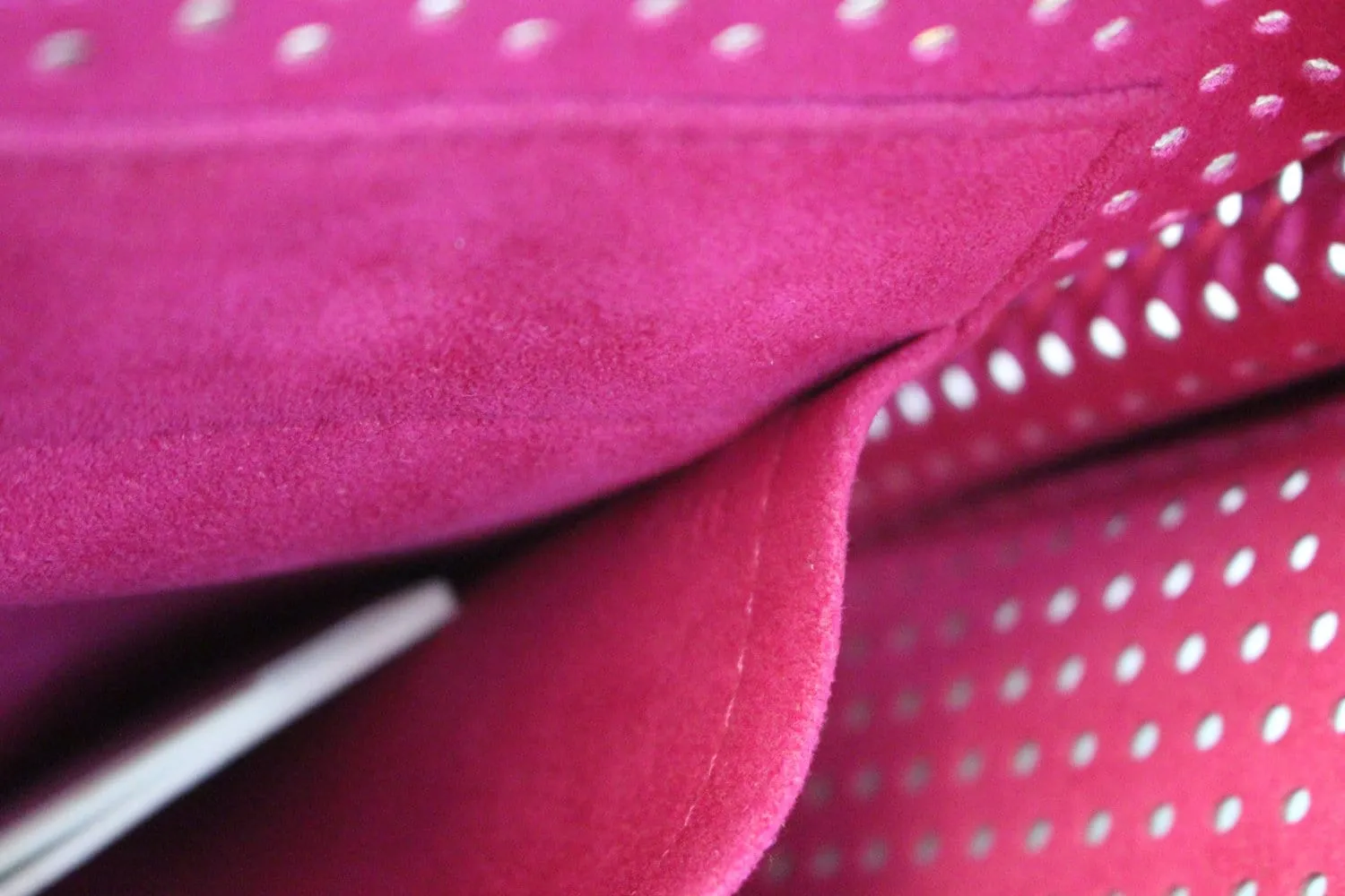 LOUIS VUITTON Fuchsia Monogram Perforated Musette Bag