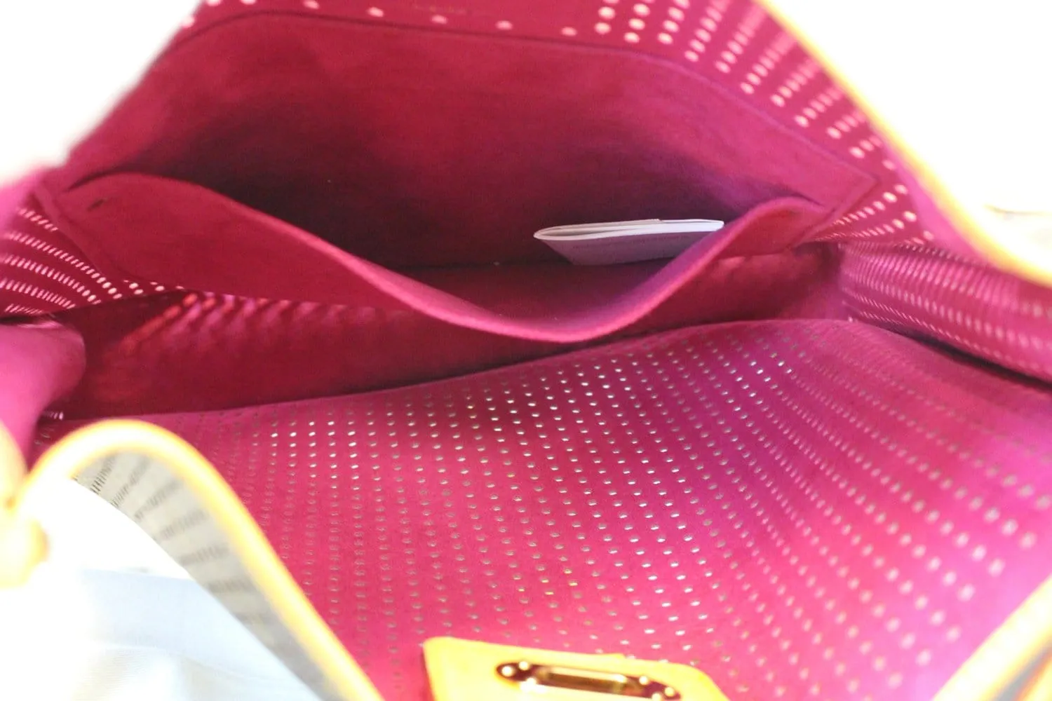 LOUIS VUITTON Fuchsia Monogram Perforated Musette Bag