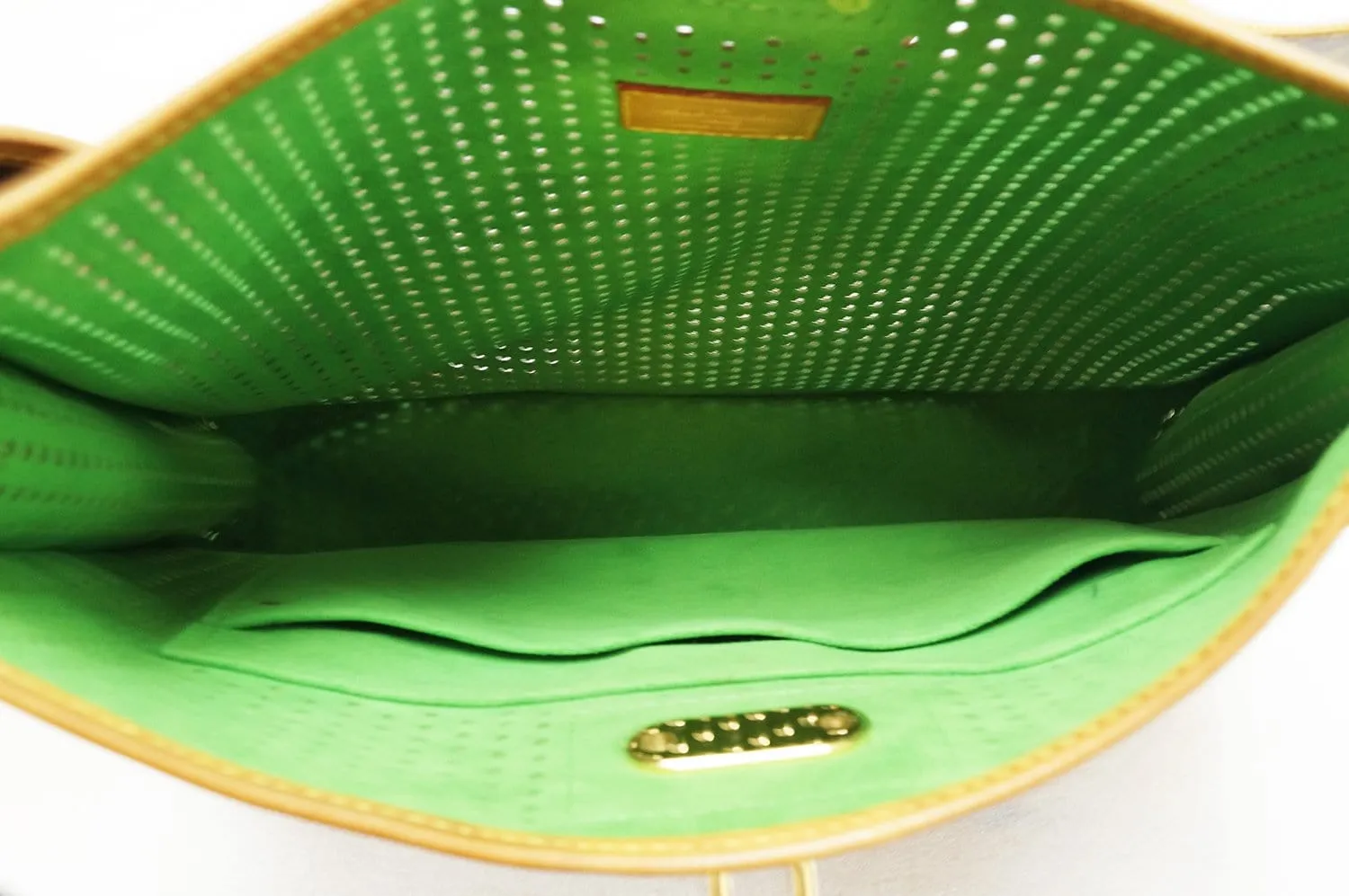 LOUIS VUITTON Monogram Perforated Musette Green Bag Limited Edition