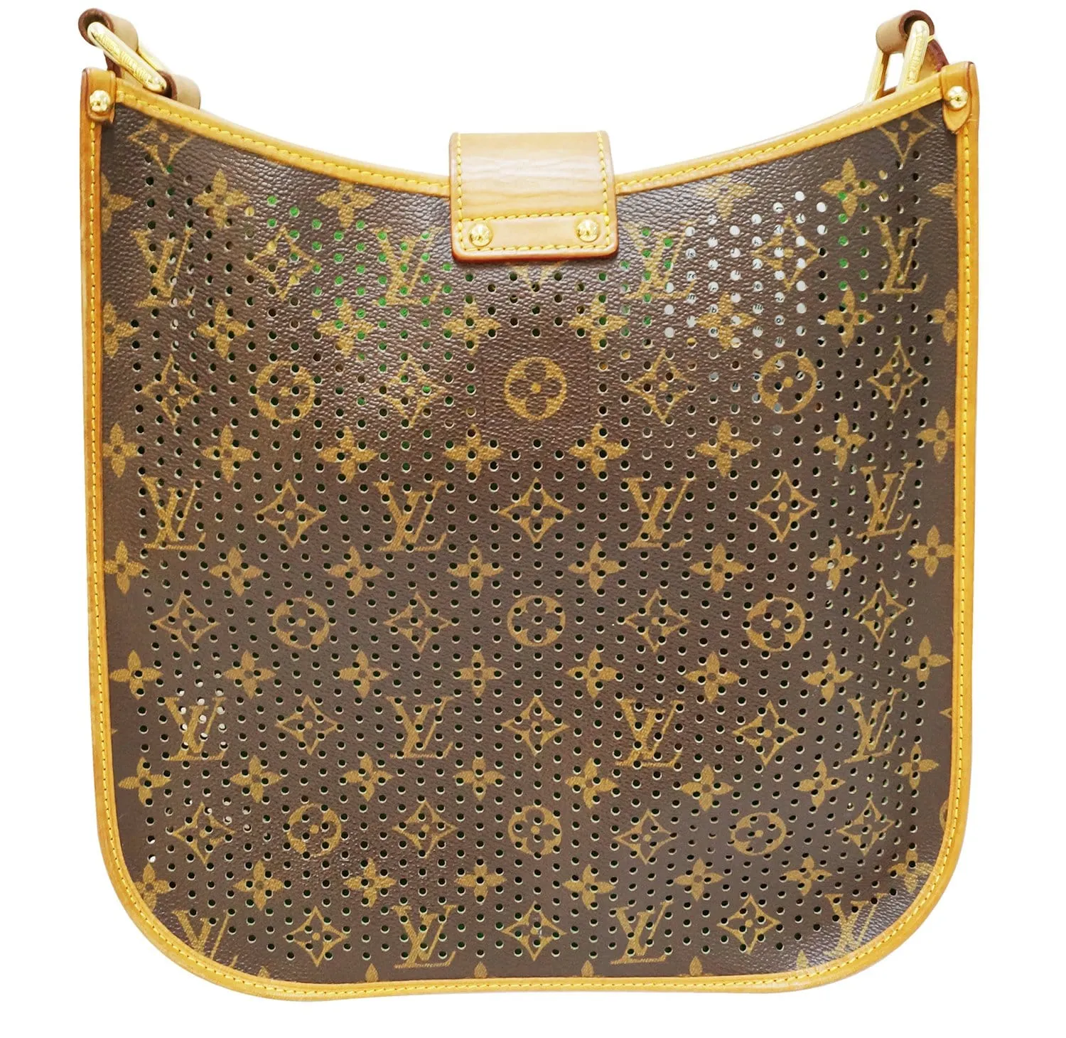 LOUIS VUITTON Monogram Perforated Musette Green Bag Limited Edition