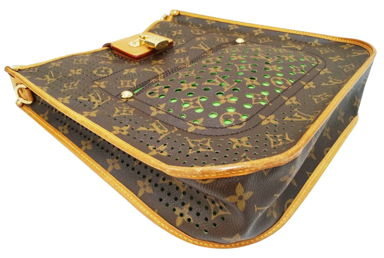 LOUIS VUITTON Monogram Perforated Musette Green Bag Limited Edition