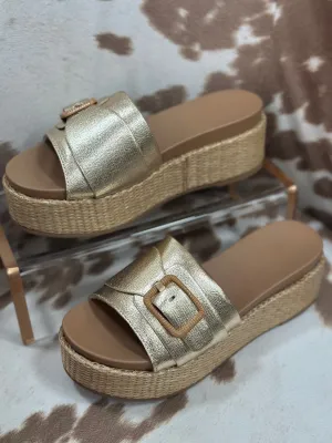 Lulah Gold Sandal