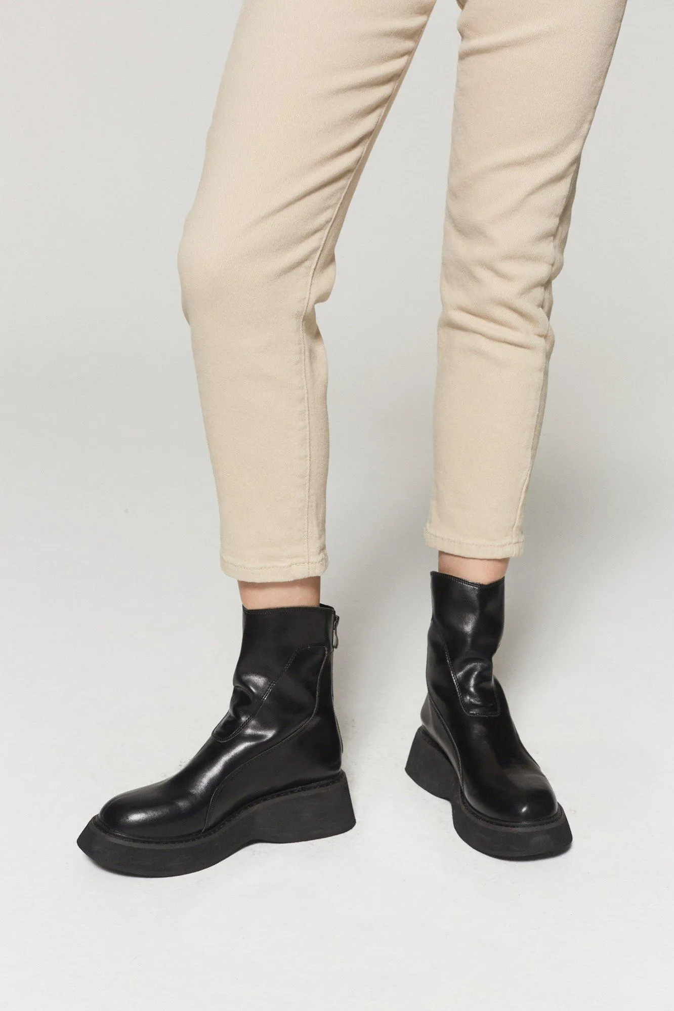 Lyla Leather Ankle Boots