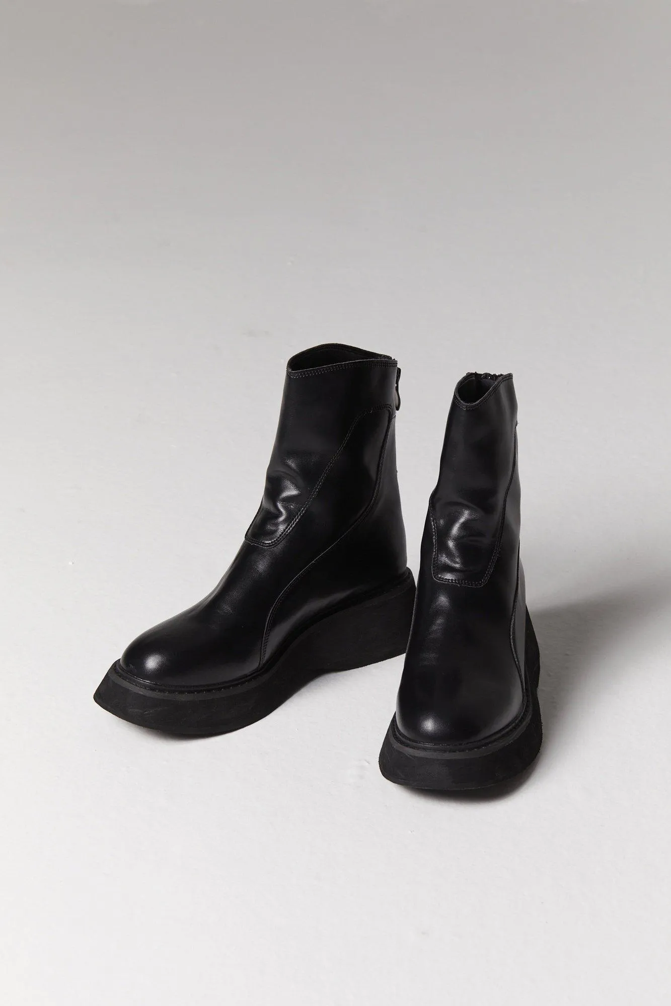 Lyla Leather Ankle Boots