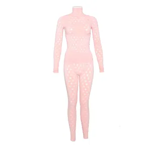 Maisie Wilen Pink Perforated Set