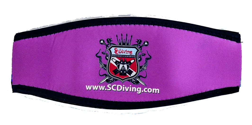 Mask Strap Cover - with SCDiving Dive Shop Logo