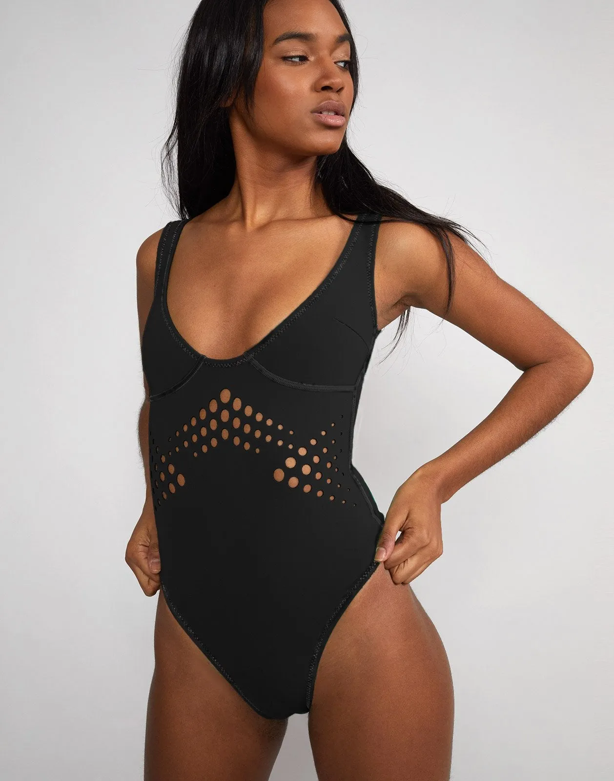 Maui Perforated Swimsuit