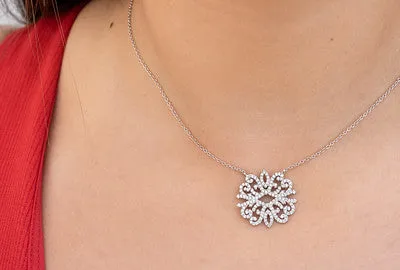 Medusa love diamond pave necklace