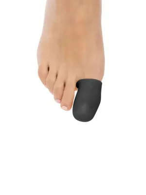 Men's 5 Pack Gel Toe Cap and Protector,Black,Large