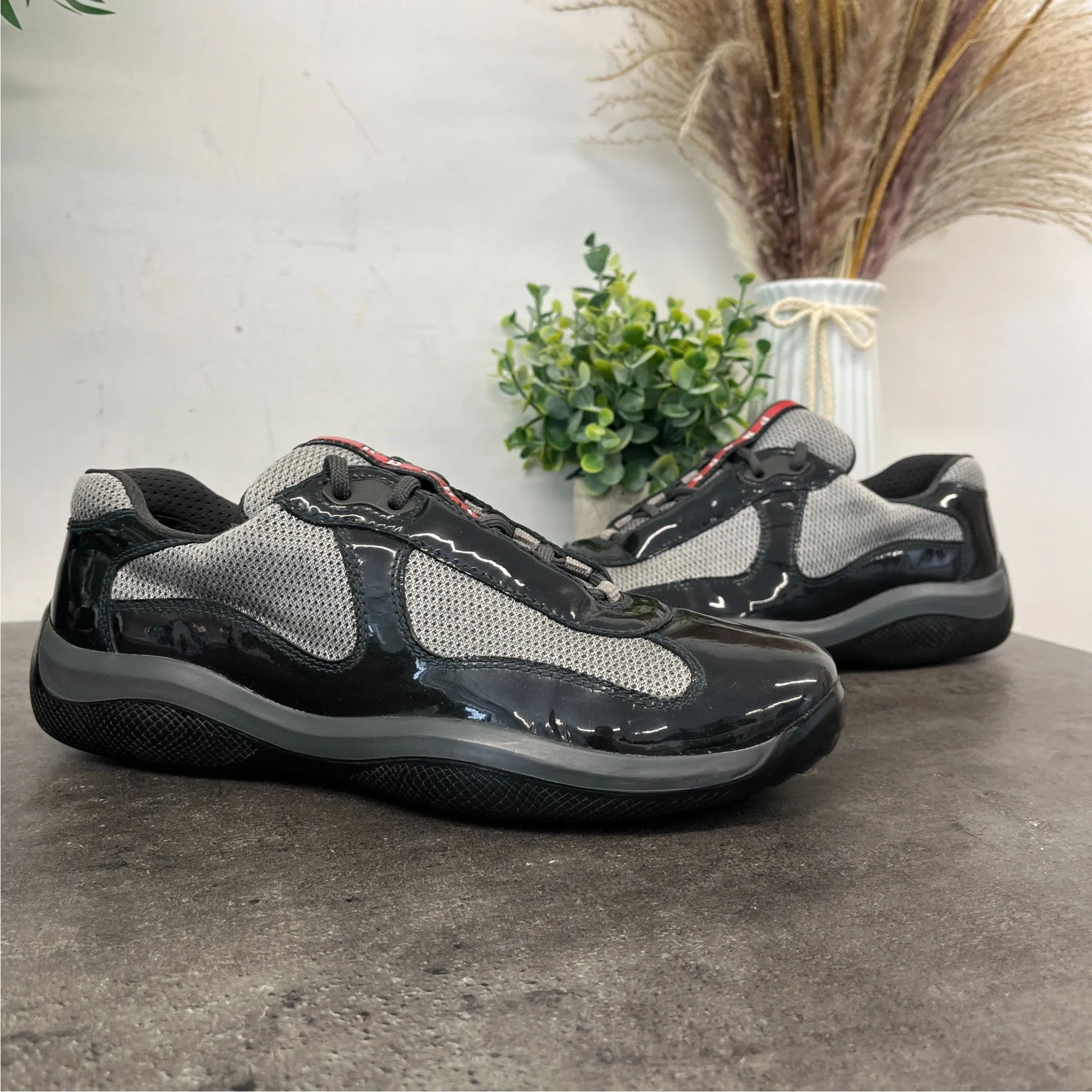 Men's America'S Cup Low Trainers Charcoal Size EU 40.5 / UK 6.5