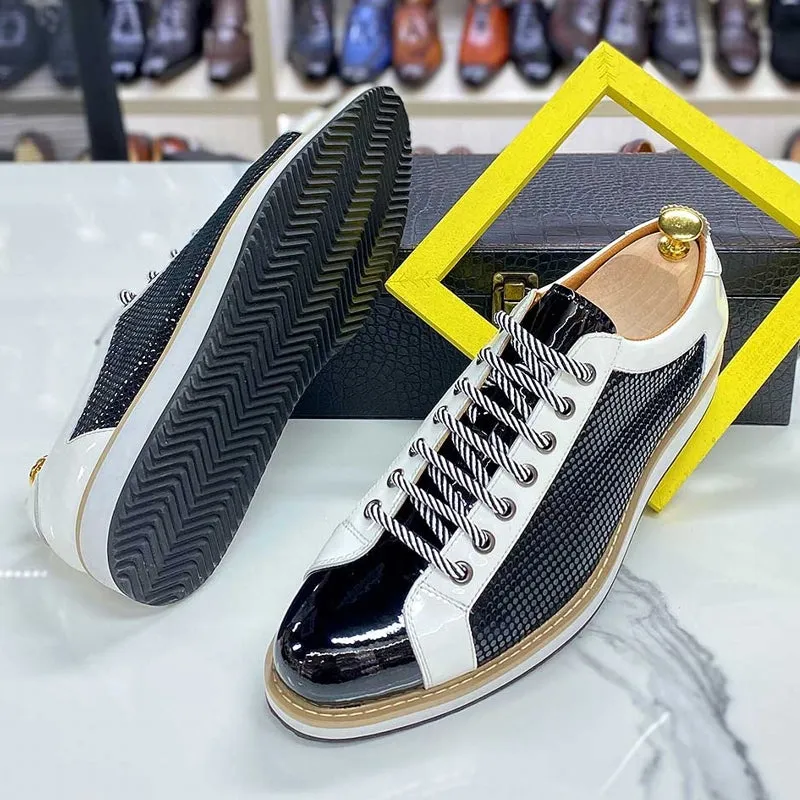 Mens Black Patent Leather Shoes